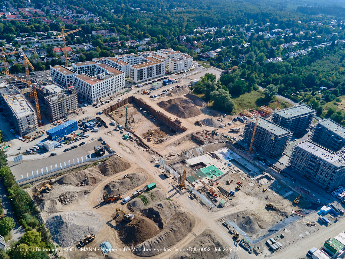 22.07.2022 - Baustelle Alexisqaurtier und Pandion Verde in Neuperlach
